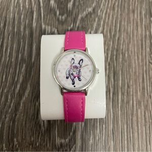Boston terrier pink watch